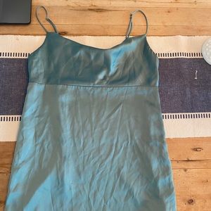 Lumiere Small Muted Teal Mini Dress